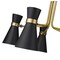 Z-Lite Soriano 5 Light Chandelier, Matte Black & Heritage Brass 728-5MB-HBR - alternate 6